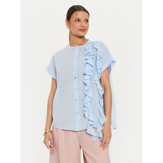ViCOLO Bluzka TB2815 Niebieski Regular Fit ze sklepu MODIVO w kategorii Bluzki damskie - zdjęcie 182746431