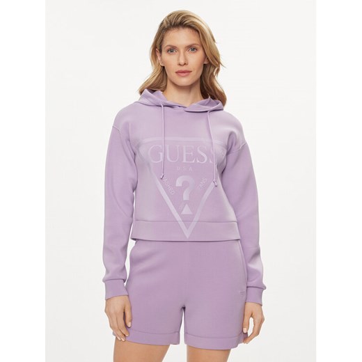 Guess Bluza New Alisa V2YQ08 K7UW2 Fioletowy Regular Fit ze sklepu MODIVO w kategorii Bluzy damskie - zdjęcie 182746460