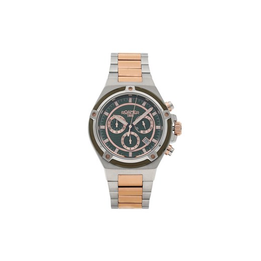 Roamer Zegarek Tempomaster Chrono 221837 49 75 20 Srebrny ze sklepu MODIVO w kategorii Zegarki - zdjęcie 182746471