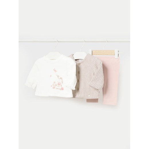 Mayoral Komplet bluza, bluzka i legginsy 2702 Kolorowy Regular Fit ze sklepu MODIVO w kategorii Komplety niemowlęce - zdjęcie 182746491