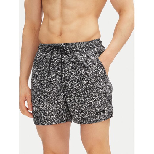 Calvin Klein Swimwear Szorty kąpielowe KM0KM01120 Czarny Regular Fit ze sklepu MODIVO w kategorii Kąpielówki - zdjęcie 182746540