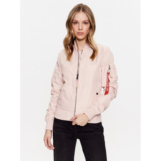 Alpha Industries Kurtka bomber MA-1 141041 Różowy Regular Fit ze sklepu MODIVO w kategorii Kurtki damskie - zdjęcie 182746541