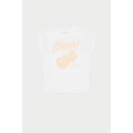 Guess T-Shirt J5GI00 K6YW4 Biały Regular Fit ze sklepu MODIVO w kategorii Bluzki dziewczęce - zdjęcie 182746553