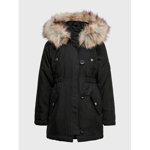 Kids ONLY Parka Giris Fur 15245678 Czarny Regular Fit ze sklepu MODIVO w kategorii Kurtki chłopięce - zdjęcie 182746593