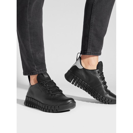 ECCO Sneakersy Gruuv Gtx GORE-TEX 21823301001 Czarny ze sklepu MODIVO w kategorii Buty sportowe damskie - zdjęcie 182746632
