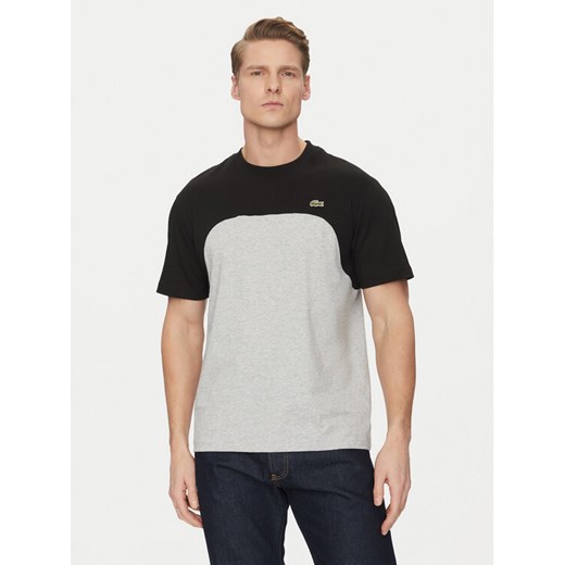 Lacoste T-Shirt TH9551 Szary Classic Fit ze sklepu MODIVO w kategorii T-shirty męskie - zdjęcie 182746644