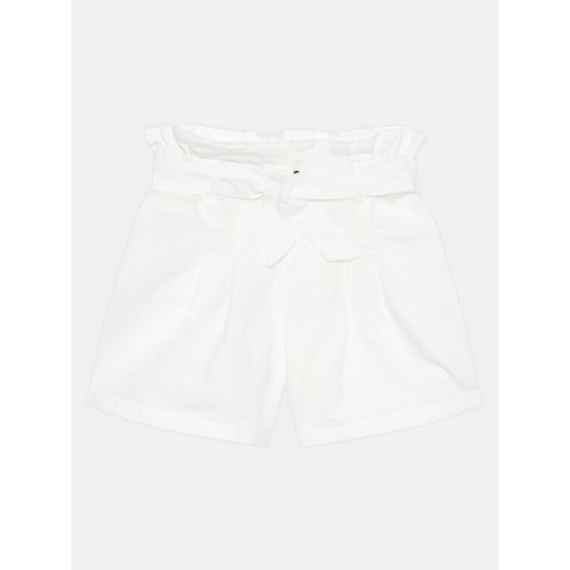 United Colors Of Benetton Szorty materiałowe 4BE7C902D Biały Relaxed Fit ze sklepu MODIVO w kategorii Spodenki dziewczęce - zdjęcie 182746704