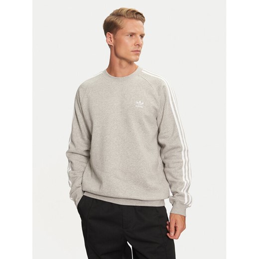 adidas Bluza adicolor Classics 3-Stripes IM4514 Szary Regular Fit ze sklepu MODIVO w kategorii Bluzy męskie - zdjęcie 182746773