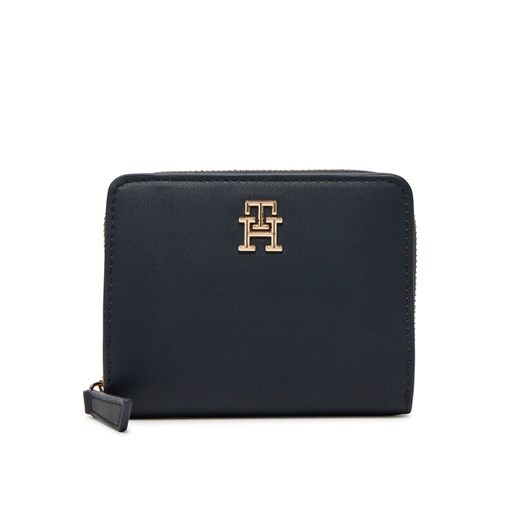 Tommy Hilfiger Mały Portfel Damski Th Logotape Med Za AW0AW17408 Granatowy ze sklepu MODIVO w kategorii Portfele damskie - zdjęcie 182746791