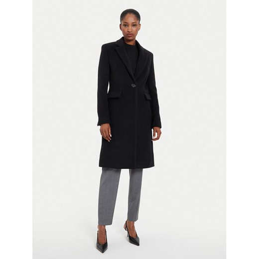 Pinko Płaszcz wełniany Cambogia 103697 A225 Czarny Regular Fit ze sklepu MODIVO w kategorii Płaszcze damskie - zdjęcie 182746833