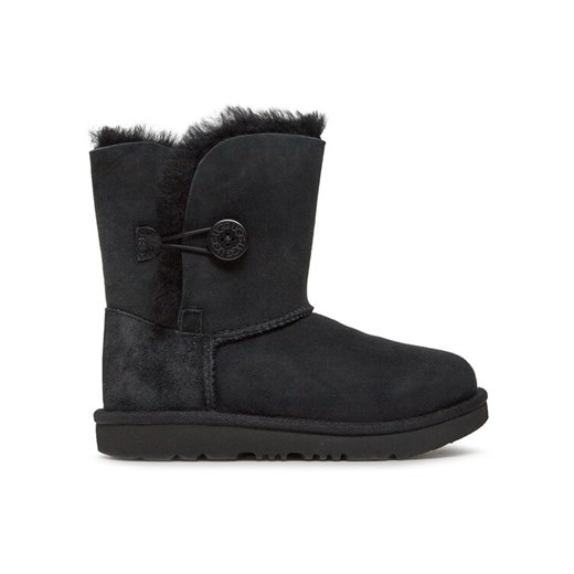 Ugg Śniegowce K Bailey Button II 1017400K Czarny ze sklepu MODIVO w kategorii Buty zimowe dziecięce - zdjęcie 182747061