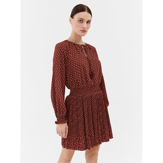 Pepe Jeans Sukienka codzienna Katri PL953422 Brązowy Regular Fit ze sklepu MODIVO w kategorii Sukienki - zdjęcie 182747091