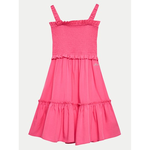 Guess Sukienka codzienna J4GK27 WG5S2 Różowy Regular Fit ze sklepu MODIVO w kategorii Sukienki dziewczęce - zdjęcie 182747094