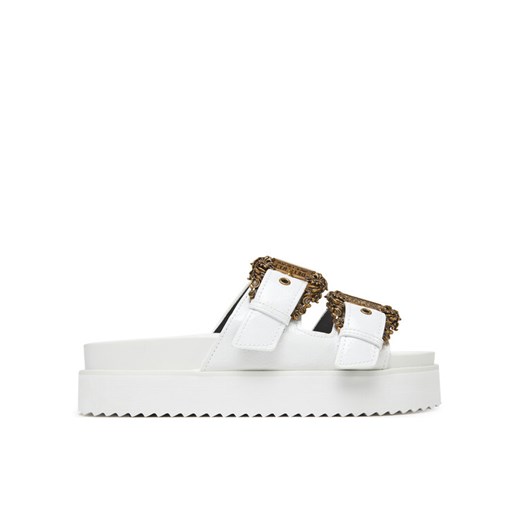 Versace Jeans Couture Klapki 78VA3SM1 Biały ze sklepu MODIVO w kategorii Klapki damskie - zdjęcie 182747201