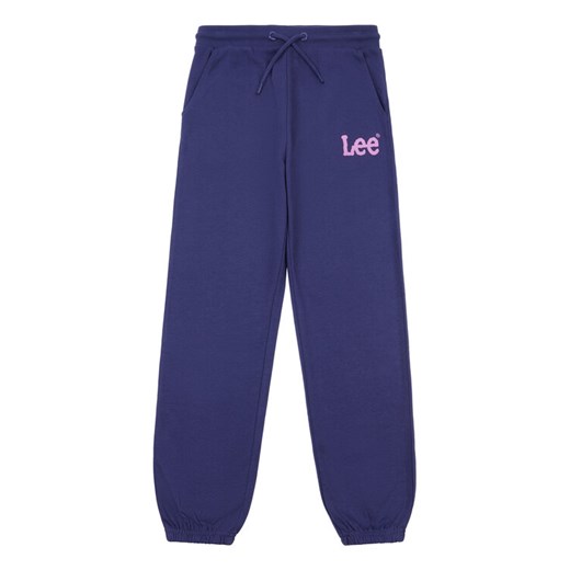Lee Spodnie dresowe Wobbly Graphic LEG5097 Niebieski Regular Fit ze sklepu MODIVO w kategorii Spodnie dziewczęce - zdjęcie 182747233