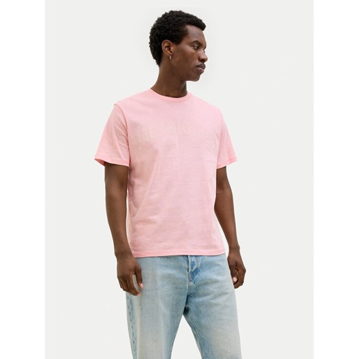 Jack&Jones T-Shirt Almeria 12276962 Różowy Regular Fit ze sklepu MODIVO w kategorii T-shirty męskie - zdjęcie 182747280