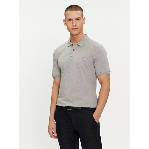Boss Polo Passenger 50507803 Szary Slim Fit ze sklepu MODIVO w kategorii T-shirty męskie - zdjęcie 182747293