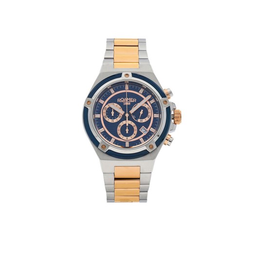Roamer Zegarek Tempomaster Chrono 221837 49 45 20 Srebrny ze sklepu MODIVO w kategorii Zegarki - zdjęcie 182747330