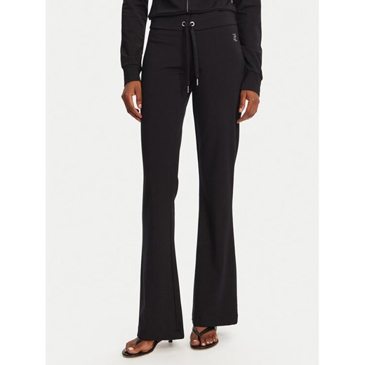 Juicy Couture Spodnie dresowe Apollo JCWBJ125311 Czarny Flared Leg ze sklepu MODIVO w kategorii Spodnie damskie - zdjęcie 182747344