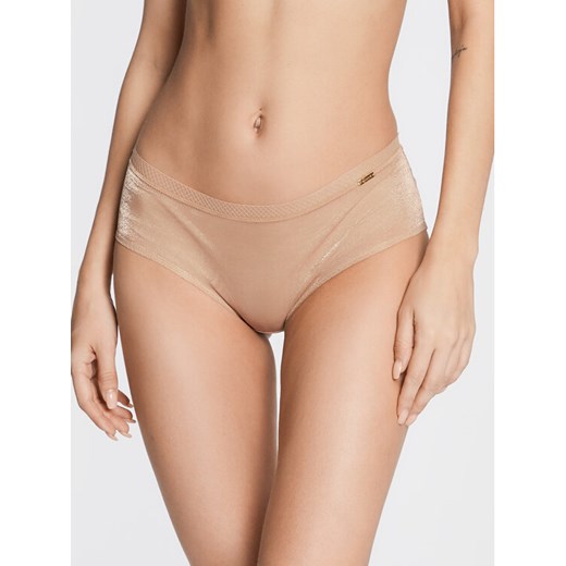 Gossard Bokserki Glossies 6274 Beżowy ze sklepu MODIVO w kategorii Majtki damskie - zdjęcie 182747473