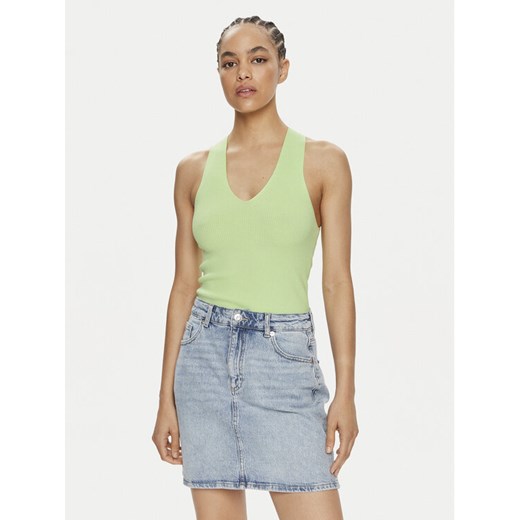 JDY Top Sabrina 15258897 Zielony Slim Fit ze sklepu MODIVO w kategorii Bluzki damskie - zdjęcie 182747481