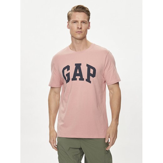 Gap T-Shirt 856659-07 Różowy Regular Fit ze sklepu MODIVO w kategorii T-shirty męskie - zdjęcie 182747523