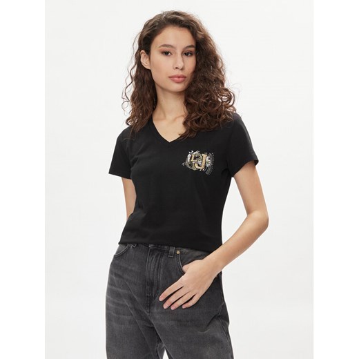 Liu Jo T-Shirt TA4203 JS003 Czarny Regular Fit ze sklepu MODIVO w kategorii Bluzki damskie - zdjęcie 182747531