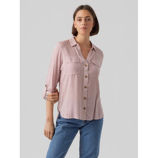 Vero Moda Koszula Bumpy 10275283 Różowy Regular Fit ze sklepu MODIVO w kategorii Koszule damskie - zdjęcie 182747542