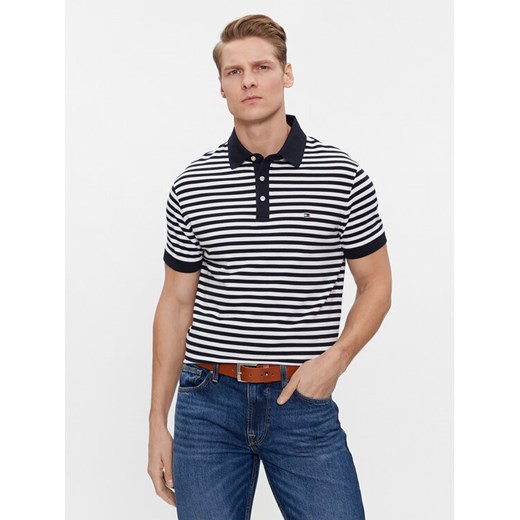Tommy Hilfiger Polo 1985 MW0MW17771 Granatowy Slim Fit ze sklepu MODIVO w kategorii T-shirty męskie - zdjęcie 182747622