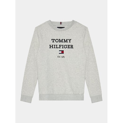 Tommy Hilfiger Bluza Logo KB0KB08713 D Szary Regular Fit ze sklepu MODIVO w kategorii Bluzy chłopięce - zdjęcie 182747664