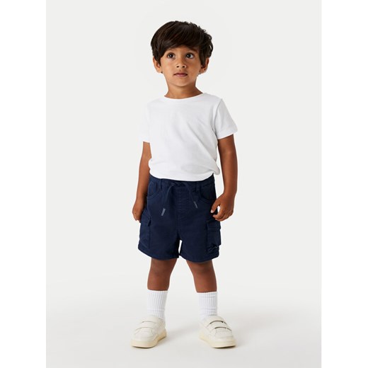 NAME IT Szorty materiałowe Ben 13225803 Granatowy Baggy Fit ze sklepu MODIVO w kategorii Spodenki chłopięce - zdjęcie 182747674