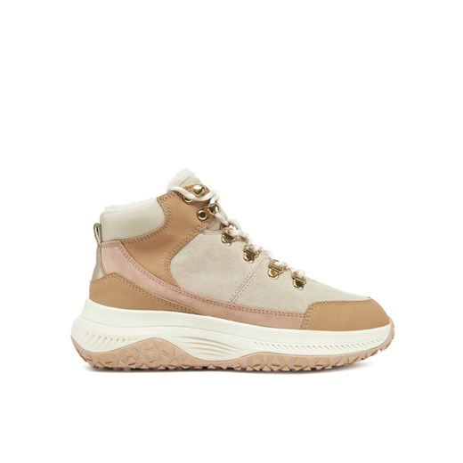 Geox Sneakersy D Oliviera + Grip D36VNC 02232 C5322 Beżowy ze sklepu MODIVO w kategorii Workery damskie - zdjęcie 182747684