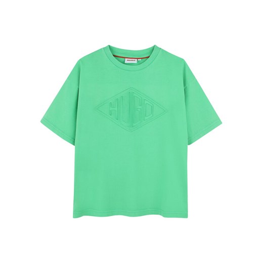HUGO T-Shirt G00337 S Zielony Regular Fit ze sklepu MODIVO w kategorii T-shirty chłopięce - zdjęcie 182747691