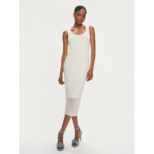 Pinko Sukienka codzienna Dune 103540 A1ND Écru Slim Fit ze sklepu MODIVO w kategorii Sukienki - zdjęcie 182747714
