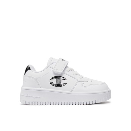 Champion Sneakersy Rebound Platform Glitter G Ps Low Cut Shoe S32830-CHA-WW009 Biały ze sklepu MODIVO w kategorii Buty sportowe dziecięce - zdjęcie 182747732