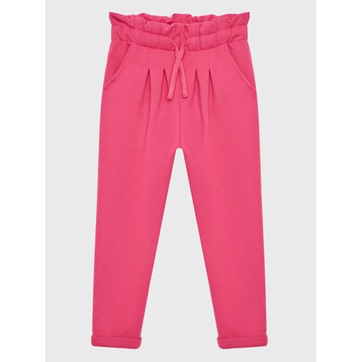 United Colors Of Benetton Spodnie dresowe 3JLXCF025 Różowy Regular Fit ze sklepu MODIVO w kategorii Spodnie dziewczęce - zdjęcie 182747780