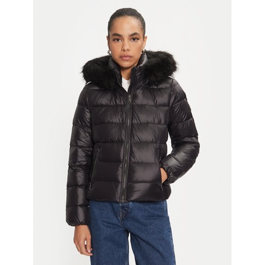 Tommy Hilfiger Kurtka puchowa WW0WW43520 Czarny Regular Fit ze sklepu MODIVO w kategorii Kurtki damskie - zdjęcie 182747781