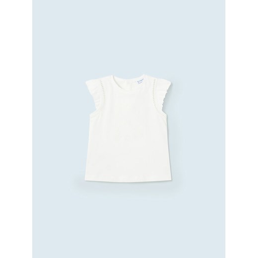 Mayoral T-Shirt 1012 Biały ze sklepu MODIVO w kategorii Bluzki dziewczęce - zdjęcie 182747853