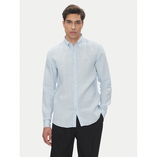 BOSS Koszula H-Roan-Bd-E-C1 50520283 Błękitny Slim Fit ze sklepu MODIVO w kategorii Koszule męskie - zdjęcie 182748034