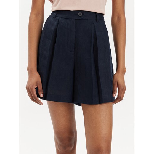 Sisley Szorty materiałowe 4AGHL9013 Granatowy Regular Fit ze sklepu MODIVO w kategorii Szorty - zdjęcie 182748043