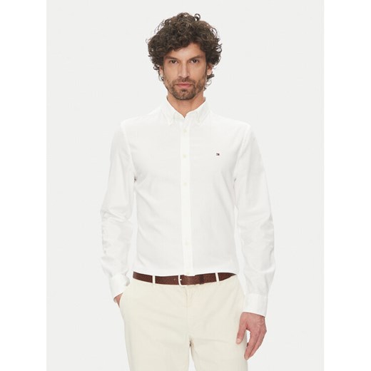 Tommy Hilfiger Koszula MW0MW38556 Biały Slim Fit ze sklepu MODIVO w kategorii Koszule męskie - zdjęcie 182748052
