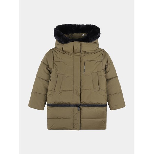 Karl Lagerfeld Kids Kurtka zimowa Z16167 D Khaki Regular Fit ze sklepu MODIVO w kategorii Kurtki chłopięce - zdjęcie 182748074