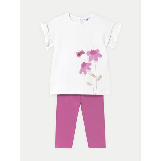 Mayoral Komplet t-shirt i legginsy 1734 Różowy Regular Fit ze sklepu MODIVO w kategorii Komplety niemowlęce - zdjęcie 182748143