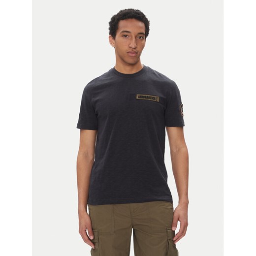 Aeronautica Militare T-Shirt 251TS2425J680 Granatowy Regular Fit ze sklepu MODIVO w kategorii T-shirty męskie - zdjęcie 182748153