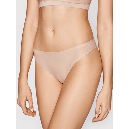 Chantelle Stringi Soft Stretch C26490 Beżowy ze sklepu MODIVO w kategorii Majtki damskie - zdjęcie 182748171