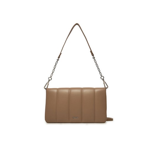 Calvin Klein Torebka Line Quilt Shoulder Bag K60K612787 Brązowy ze sklepu MODIVO w kategorii Torebki damskie - zdjęcie 182748173