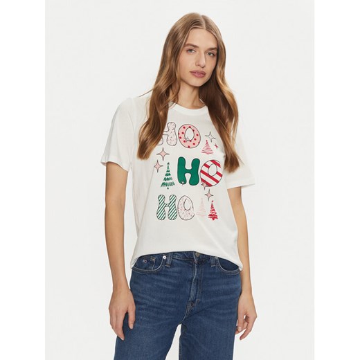ONLY T-Shirt Rosie 15332339 Biały Regular Fit ze sklepu MODIVO w kategorii Bluzki damskie - zdjęcie 182748191