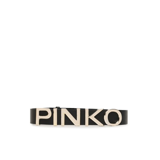 Pinko Pasek Damski Love Letter H4 102135 A1A8 Czarny ze sklepu MODIVO w kategorii Paski damskie - zdjęcie 182748224