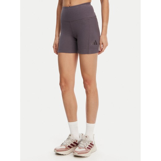 adidas Kolarki ALL SZN Rib JJ1233 Szary Slim Fit ze sklepu MODIVO w kategorii Szorty - zdjęcie 182748250