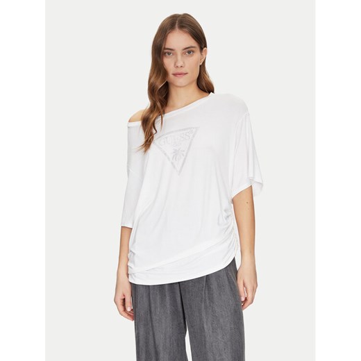 Guess T-Shirt E4GI00 K68D2 Biały Regular Fit ze sklepu MODIVO w kategorii Bluzki damskie - zdjęcie 182748321